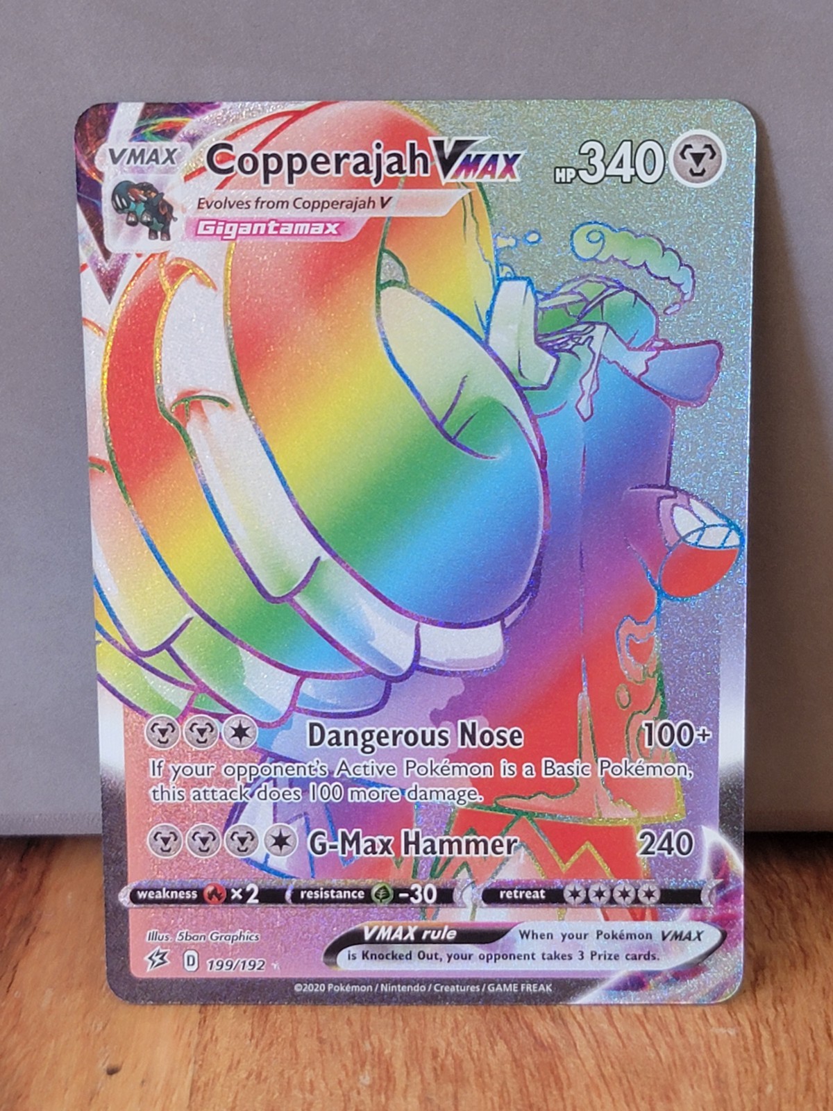 Copperajah VMAX - 199/192 - Swsh02: Rebel Clash - Secret Rare