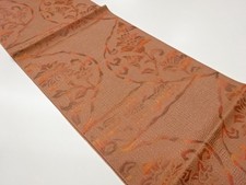 7640223: JAPANESE KIMONO JAPANESE NAGOYA OBI / CHIKUZEN HAKATA / WOVEN FLOWER