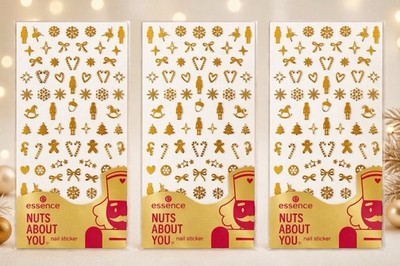 essence NUTS ABOUT YOU Nail Sticker Selbstklebende Nagelsticker 3 Pack a 66 Stk.
