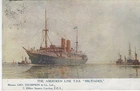 SOUTHAMPTON PAQUEBOT POSTCARD - ABERDEEN LINE