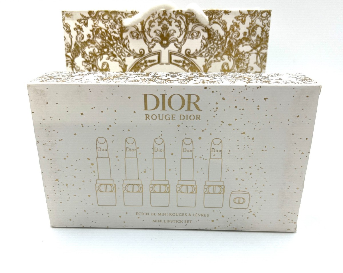 Christian DIOR Rouge Dior Limited Edition ~ 5pc Mini Lipstick Gift