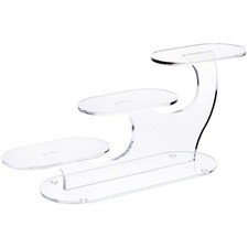 Plymor Clear Acrylic 3-Item Display Riser, 8" H x 19.5" W x 5" D