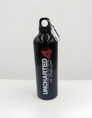 Uncharted 4 A Thief s End Metal Water Bottle Thermos Rare Promo PlayStation