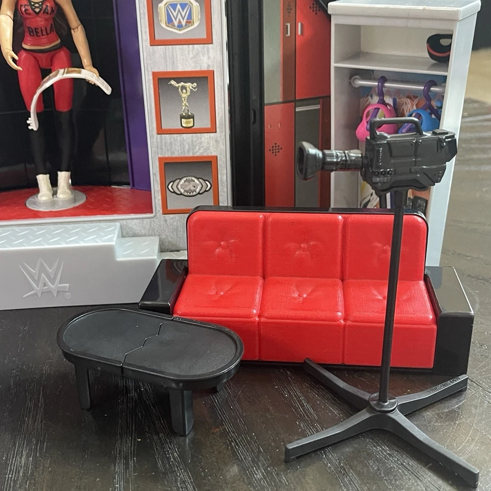 WWE Superstars Ultimate Entrance Backstage Juego Nikki Bella Figura Anillo RAW Foto 4 de 4