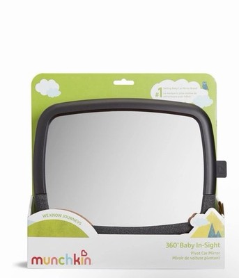 Munchkin Baby Car Mirror for Rear Facing Car Seats, Pivot 360 Baby in-Sight .