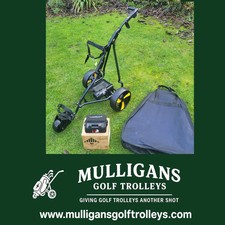 USED POWAKADDY ELECTRIC GOLF TROLLEY WITH NEW LITHIUM BATTERY