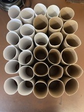 30 Empty Toilet Paper Rolls Cardboard Tubes Craft School VBS Art Project Lot