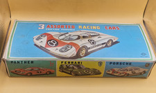 Vintage MTH Japan 3 Assorted Racing Cars Set 12 Cars w/ Box Ferrari Porsche Pant