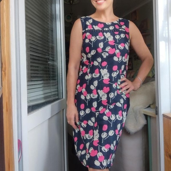 Women Laura Ashley Dress Pink Viscose 34 #A4C2