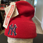 New York Yankees Red Cuffed Lined beanie winter hat New