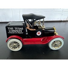 The Texas Company Truck Toy Coin Bank With Key Replica 1918 Ford Model