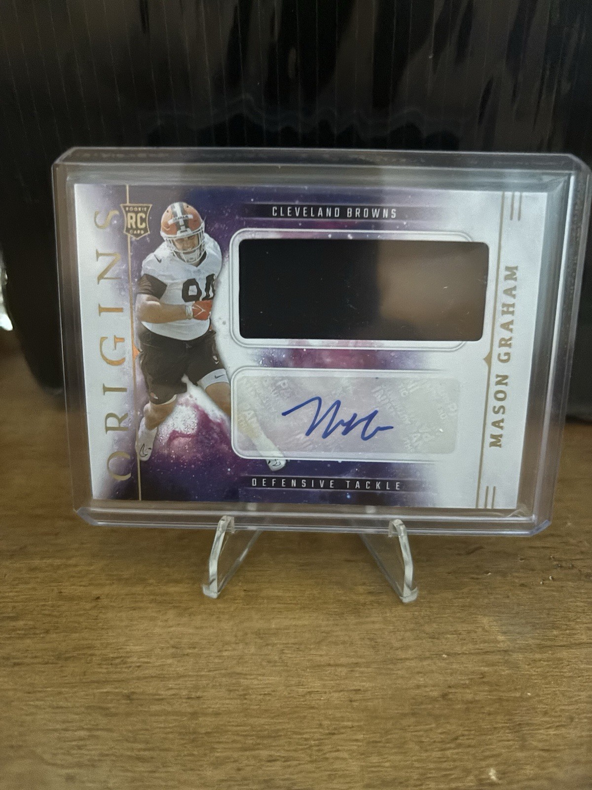 2025 Panini Origins Mason Graham Rookie Patch Auto #RJJ-MGM