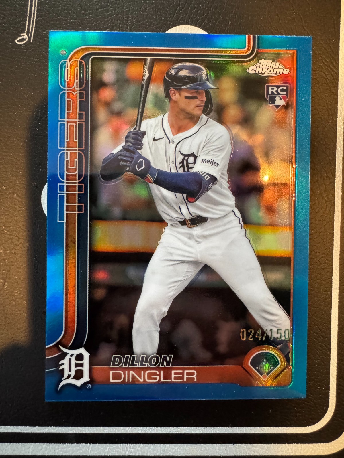 2025 topps chrome Dillon Dingler 274 /150 blue refractor