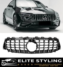 FOR MERCEDES CLA W118 C118 X118 FRONT GRILLE GT STYLE GLOSS BLACK & CHROME 2024+