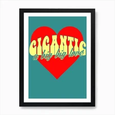 Gigantic, The Pixies Art Print Framed Wall Art Poster Canvas Print Picture