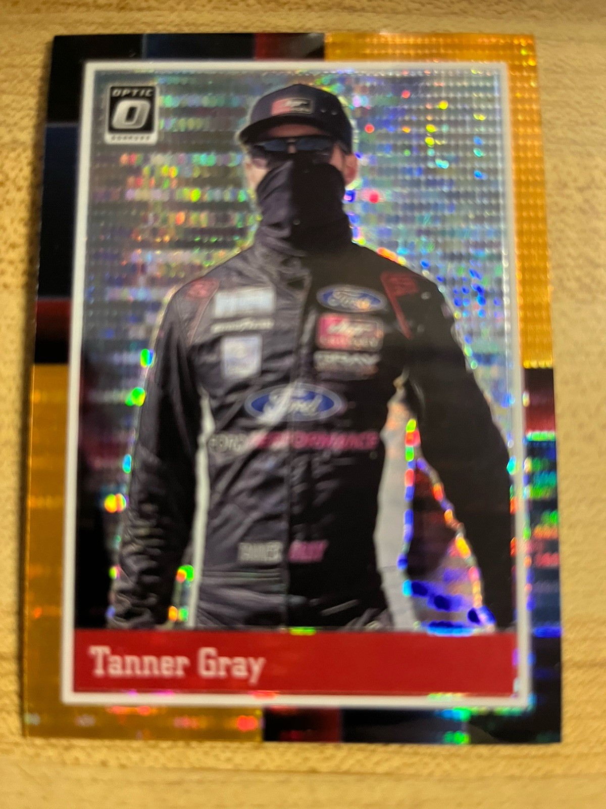 Tanner Gray 2021 NASCAR Donruss Orange Pulsar Card