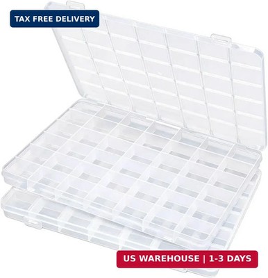 Praisebank 42 Grids Beading Storage Container Box, Perfect for Storage Beads & S