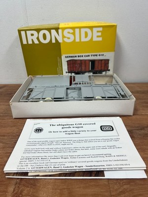 Ironside Kit German Box Car Type G10 IR039 Partially Complete in Box