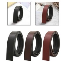 No Buckle Belt Dress Belt Strap Adjustable No Holes 3.5cm Width PU Leather Belt