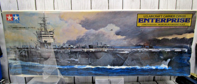 NEW Tamiya 1:350 USS ENTERPRISE CVN 65 Model Kit #78007 Vtg Japan 1984