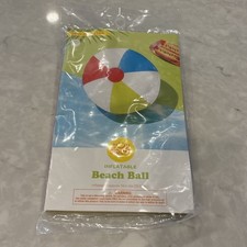 Sun Squad Inflatable Beach Ball 14 Inch Diameter Summer Sports Toys