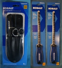NEW Kobalt TrimKit Scissors/Knife 2564347+TWO 7in Spiral Drywall Jab Saw 5024415