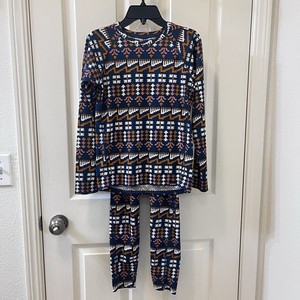 Patagonia Kids Capilene Midweight Crew Top and Pants Baselayer Set Size Large 12