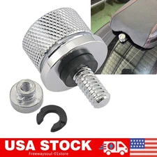 Chrome Fender Rear Seat Bolt Screw Polished Nut Kit For Harley Touring Sportster