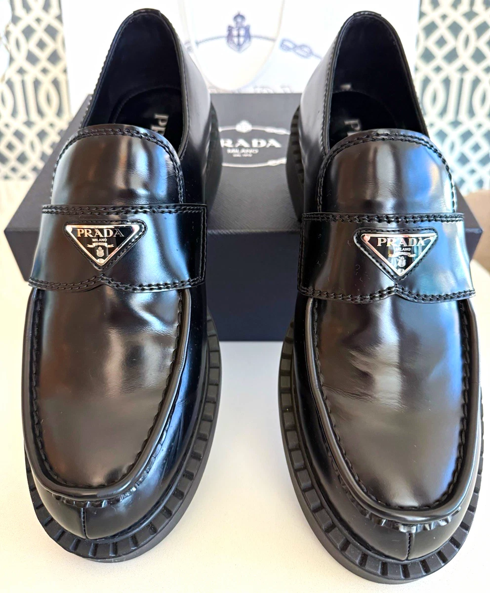 25+ PRADA Loafer Black Casual Shoes for Men for sale | Updated Oct
