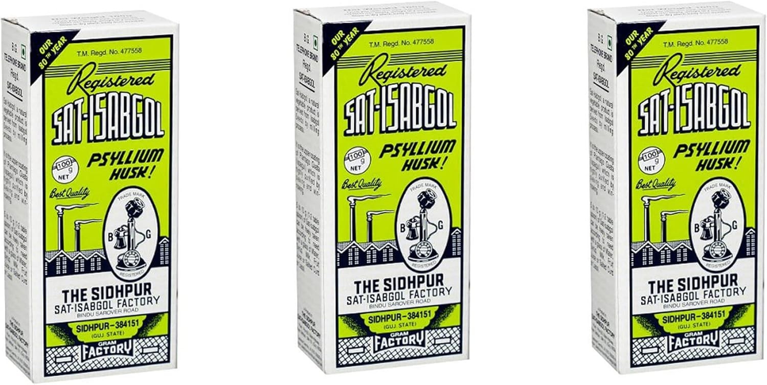 Sat-Isabgol (Psyllium Husk) 100g (Pack of 3)
