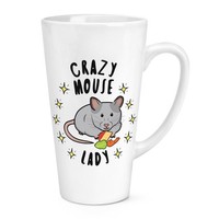 VerrüCkte Maus Damen Stars 483Ml Groß Latte Becher Tasse - Lustiger Witz Tier
