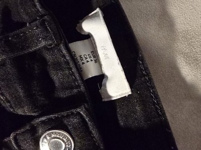 H&M Womens Black Skinny Jeans Size 4 EUR 36 Stretch Denim