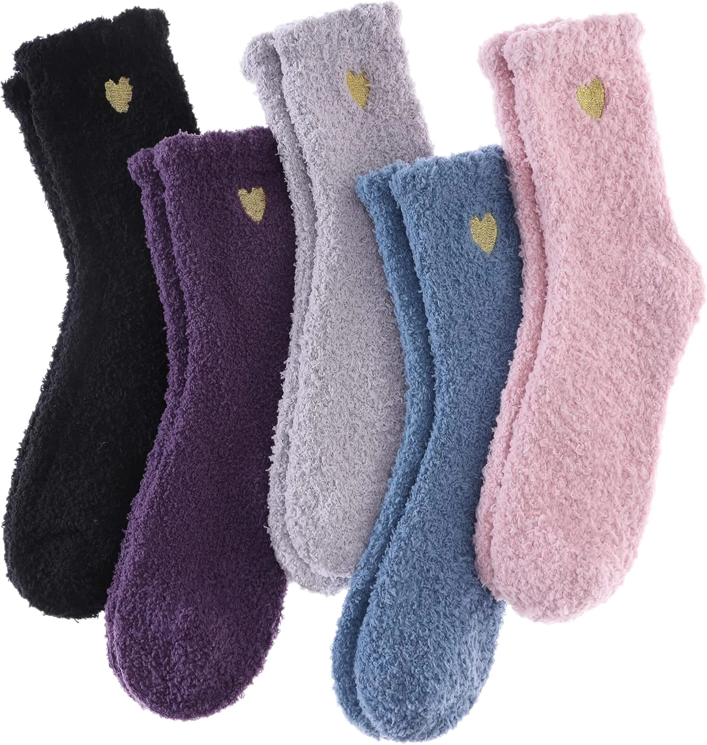 Womens Fuzzy Socks Cozy Fluffy Winter Warm Slipper Socks Microfiber Soft Home Sl