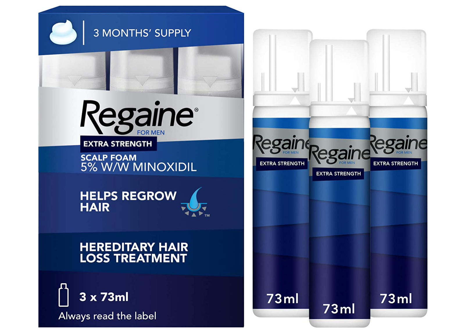 Regaine for Men Hair Loss & Regrowth Scalp Foam Treatment - 3 Months Supply  3574661571768 | eBay