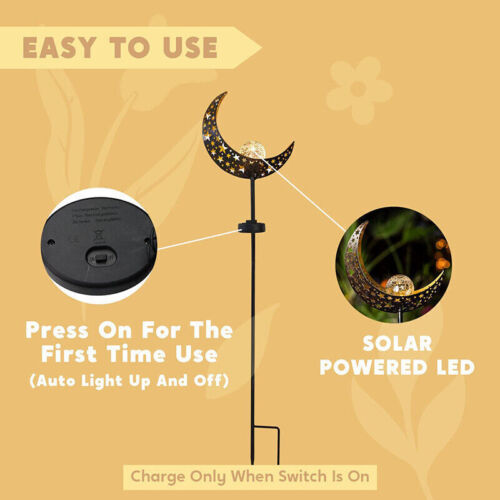 Solar Lights LED Garden Decor Outdoor Path Lights Lawn Light Lantern Lamp AU - Picture 7 of 18