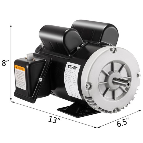 VEVOR 5 HP SPL 3450 RPM Air Compressor 60Hz Electric Motor 208-230V 56Frame 5/8" - Picture 8 of 12