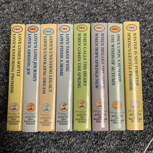 Janette Oke Complete KEEPSERIES Series In 8 Volumes (2 Books In Each) Guideposts