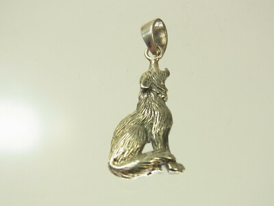 Schöner Wolf  Anhänger 925 Sterlingsilber fein gearbeitet