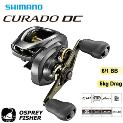 2018 Shimano Curado DC Baitcasting Fishing Reel 6/1BB