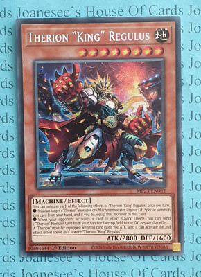 Therion ''König'' Regulus MP23-DE063 Prismatic Secret Rare Yu-Gi-Oh Karte 1. Neu
