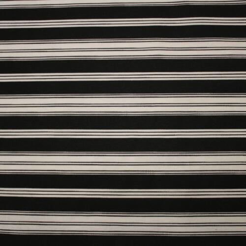 Black White Striped Upholstery Curtain Fabric By The Metre - Picture 1 of 1