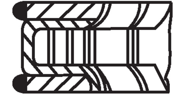 Mahle 627 29 V0 Kolbenring Set FüR Ford Australia, Usa, Haima ( Faw ), Mazda-image