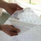 1.5m X 67.5cm FROSTED GLASS ALLY WHITE PRIVACY WRAP FILM STATIC CLING D-C-FIX