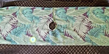 Nantucket Distri. Outdoor Umbrella Zippered Table Runner - Green Palm Trees #1