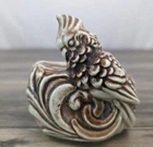 Vintage Shawnee Pottery Parrot White & Brown Bird Planter Pot Vase #523