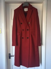 Lk Bennett Ct Caleste Wool Coat Size 10, Rrp £450