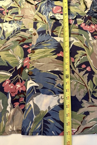 Camicia da campeggio vintage Reyn Spooner made in USA uomo XL cotone egiziano hawaiano floreale - Foto 14 di 14
