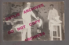 Shelby NEBRASKA RPPC c1910 VETERINARIAN Surgery OPERATING ON HORSE W.E. Norden