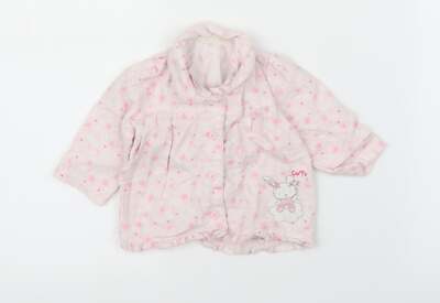 George Mädchen rosa Blumenmuster Baumwolle Hemd Lounge Set Größe 3-6 Monate Knopf