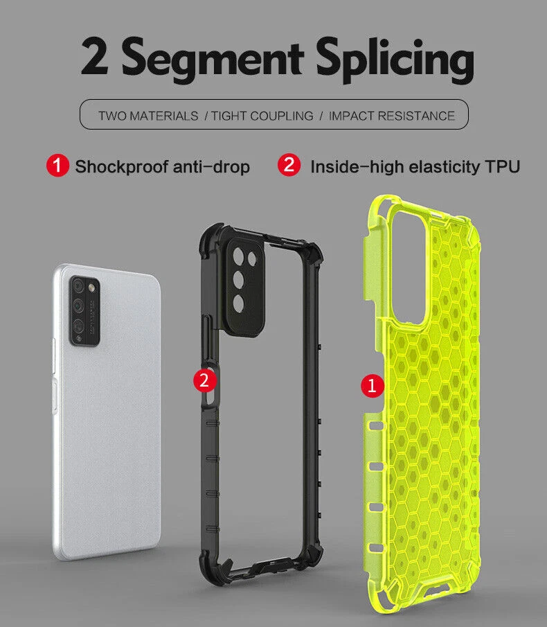 Honey Comb Clear Phone Case For Huawei Honor 20 50 60 70 X30 8X 9X Magic 4 V30  - Image 4 of 4